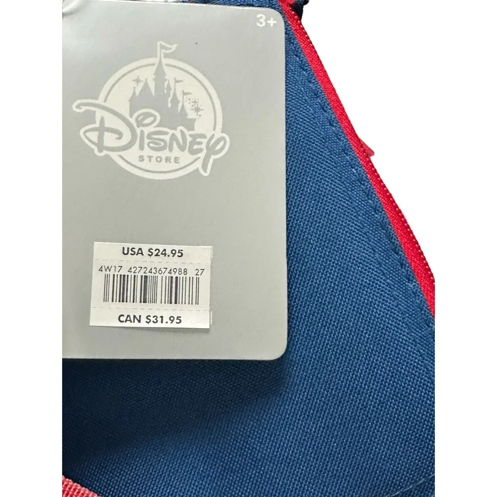 Disney Store Mickey Mouse‎ Americana 70x80 Patriotic Fleece Blanket & Lunch Box